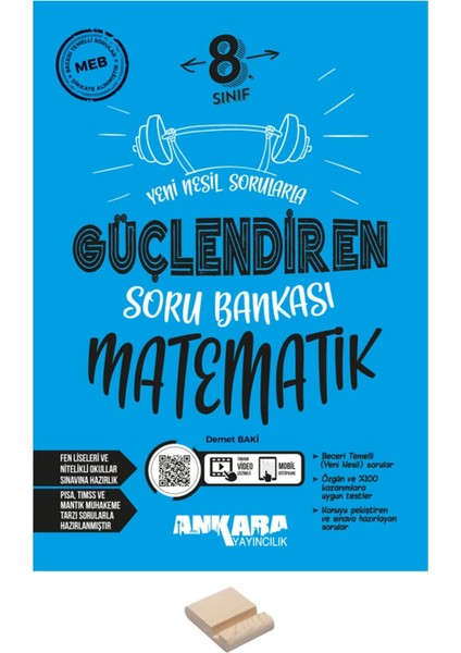 Lgs 8. Sınıf Matematik Güçlendiren Soru Bankası ve Telefon Standı