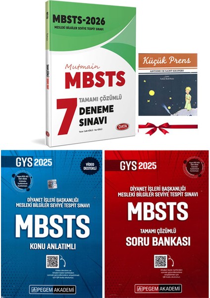 2026- 2025 Pegem MBSTS Konu Anlatımı – Soru Bankası - Deneme Sınavı Seti