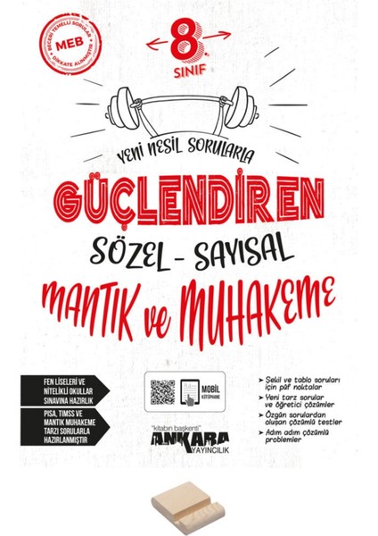 Lgs 8. Sınıf Sözel-Sayısal Mantık ve Muhakeme Güçlendiren Soru Bankası ve Telefon Standı