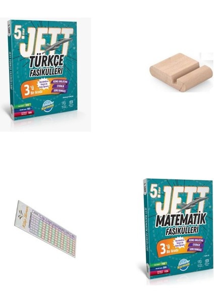 5. Sınıf Jet Türkçe Matematik Fasikülleri 2025-2026 + Telefon Tutucu+Çözüm Ayracı
