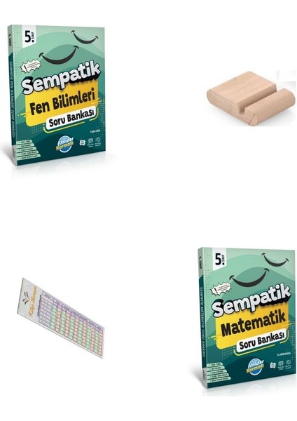 5. Sınıf Sempatik Fen Matematik Soru Bankası 2025-2026 + Telefon Tutucu + Çözüm Ayracı