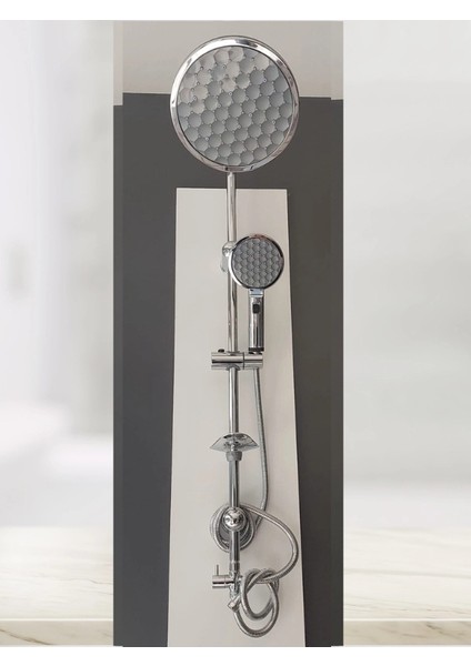 Lux Prime Oval Krom Robot Duş Seti