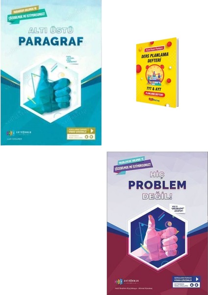 Tyt Ayt Problem ve Paragraf Soru Bankası ve Planlama Defteri