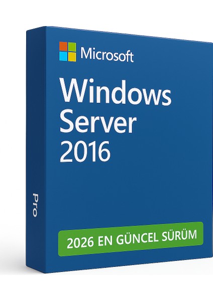 Windows Server 2016 Standard Key 32&64 Bit Orijinal Lisans Anahtarı