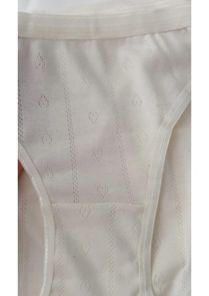 Kadın Jakarlı Bato Külot 6'lı Paket-Ekru fırsatları