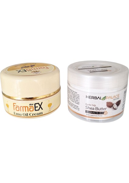 Devekuşu Yağlı KREM100 ml ( Emu Oil Cream) & Karine Yağı 100 ml ( Shea Butter Oil) Avantajlı Set