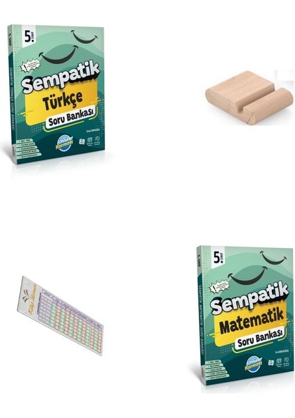 5. Sınıf Sempatik Matematik Türkçe Soru Bankası 2025-2026 + Telefon Tutucu + Çözüm Ayracı