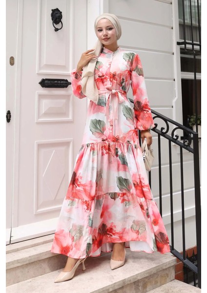 Desenli Tesettür Elbise fırsatları