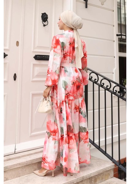 Desenli Tesettür Elbise indirimleri