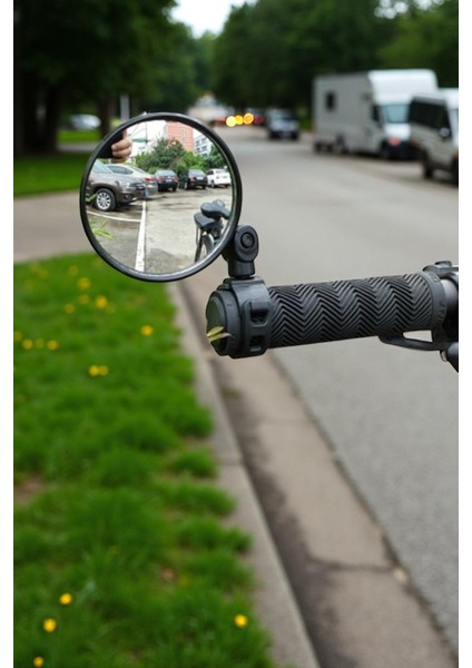 2 Adet Ayarlanabilir Gidon Aynası Portatif Bisiklet Scooter Aynası Aksesuarı Dikiz Aynası modelleri