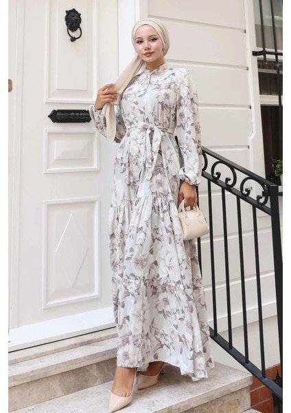 Desenli Tesettür Elbise fırsatları