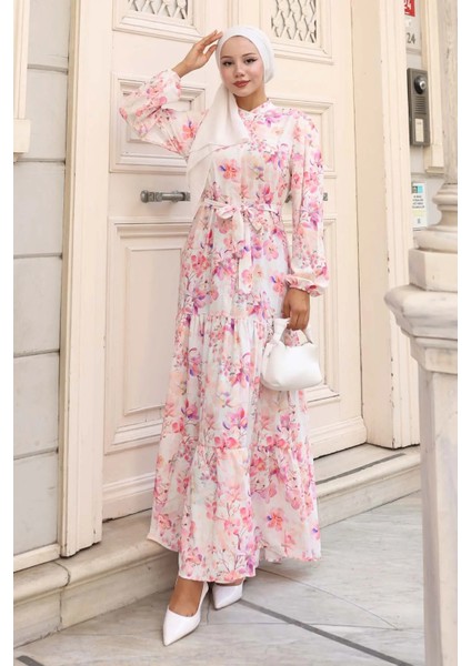 Desenli Tesettür Elbise fırsatları