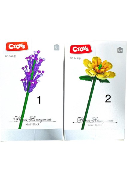 Mini Blok Flower Çiçek LEGO CTOY-749 ( 1 Adet)