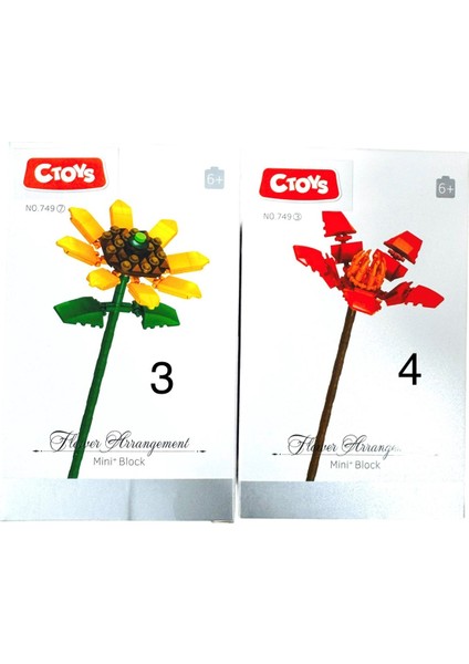Mini Blok Flower Çiçek LEGO CTOY-749 ( 1 Adet) fiyatları