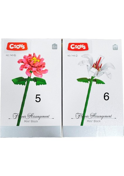 Mini Blok Flower Çiçek LEGO CTOY-749 ( 1 Adet) modelleri