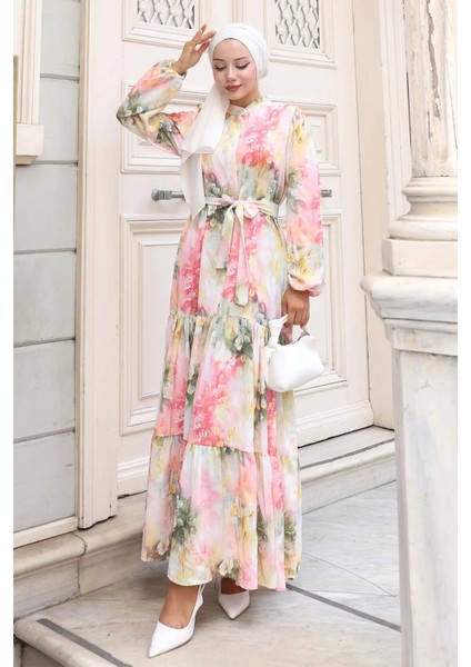 Desenli Tesettür Elbise fırsatları