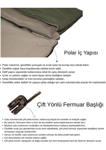 Çift Kişilik 2'li Birleşip Ayrılabilir Takım Uyku Tulumu (-25) Mikro Su Itici Kamp (2.15×1.50) fiyatları