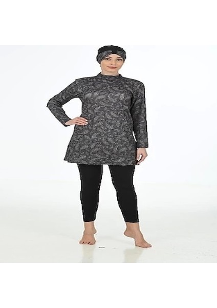 Fantasy 3321 Bayan Desenli Tesettür Mayo