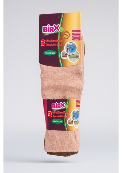 3’lü Premium Kalite Mikrofiber Temizlik Bezi – Ultra Emici, Iz Bırakmayan, Dayanıklı