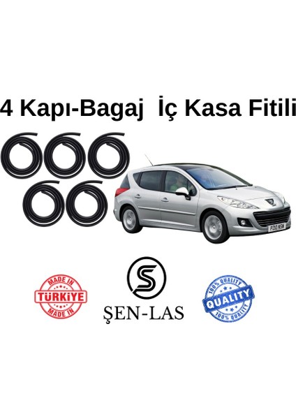 Peugeot 207+ Station Wagon Şen-Las 4 Kapı + Bagaj Fitili ŞL14811