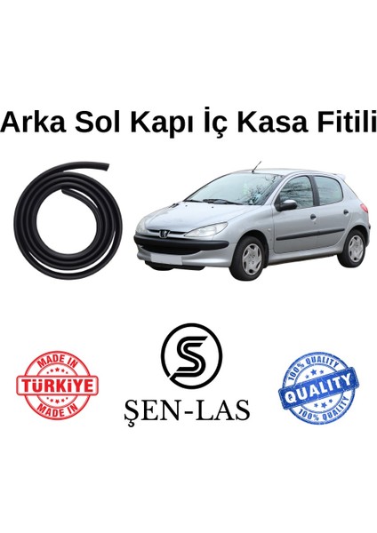 Peugeot 206 Şen-Las Sol Arka Kapı Fitili ŞL14004