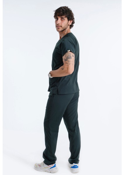 Klasik Erkek Yarasa Kol Hemşire Doktor Üniforma Scrubs Doktor Hemşire Forması fiyatları