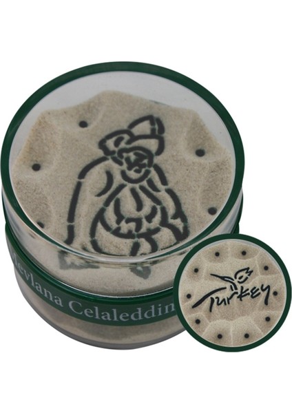 Kum Saat Görseli Mevlana Celaleddin-I Rumi & Turkey 12 Adet Fiyatıdır VGKD07
