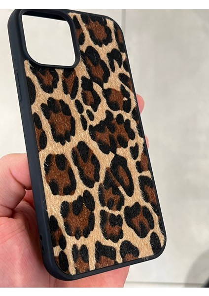 Iphone 12 ve 12 Pro Uyumlu Leopar Desenli Tüylü Silikon Kılıf fırsatları