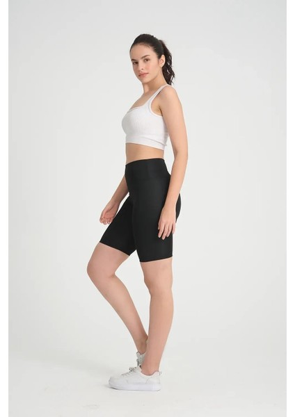 Vogsign Kadın Dalgıç Kumaş Toparlayıcı Yüksek Bel Şort Tayt 222 fırsatları