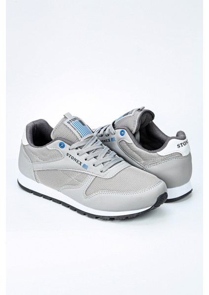 Unisex Classic Sneaker Gri Rahat Günlük Garantili Kaymaz Taban Fileli Spor Ayakkabı fiyatları