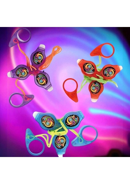 3 Adet Vıp Renkli LED Işıklı Fırfır Kırmızı Fırfır Mavi Fırfır Mor Fırfır Yeni Nesil Işıklı Oyuncak