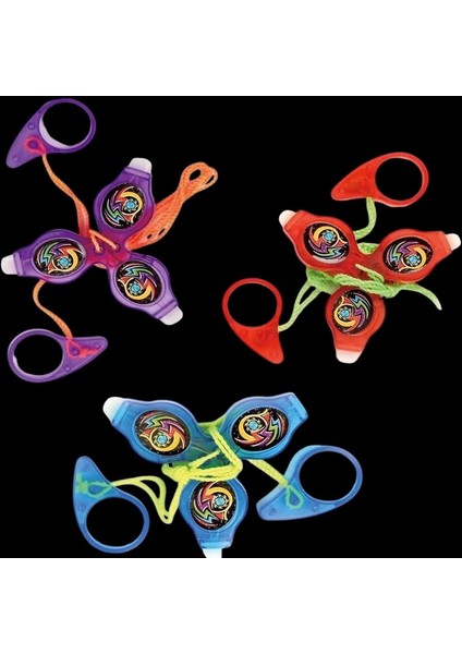 3 Adet Vıp Renkli LED Işıklı Fırfır Kırmızı Fırfır Mavi Fırfır Mor Fırfır Yeni Nesil Işıklı Oyuncak indirimleri