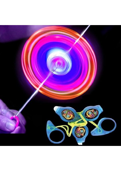 Vıp Renkli LED Işıklı Fırfır Mavi Fırfır Yeni Nesil Işıklı Oyuncak Blue A Pull It To Top Spining