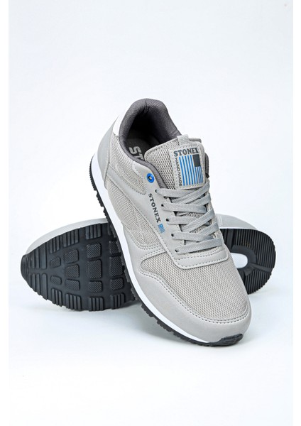 Unisex Classic Sneaker Gri Rahat Günlük Garantili Kaymaz Taban Fileli Spor Ayakkabı modelleri