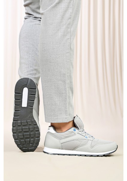 Unisex Classic Sneaker Gri Rahat Günlük Garantili Kaymaz Taban Fileli Spor Ayakkabı fırsatları