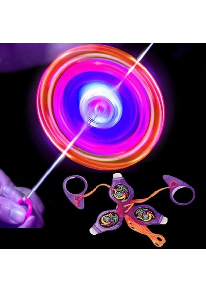 Vıp Renkli LED Işıklı Fırfır Mor Fırfır Yeni Nesil Işıklı Oyuncak Purple A Pull It To Top Spining
