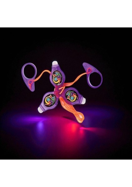 Vıp Renkli LED Işıklı Fırfır Mor Fırfır Yeni Nesil Işıklı Oyuncak Purple A Pull It To Top Spining modelleri