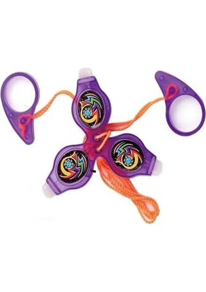 Vıp Renkli LED Işıklı Fırfır Mor Fırfır Yeni Nesil Işıklı Oyuncak Purple A Pull It To Top Spining fırsatları