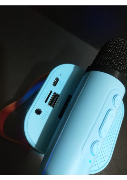 4 Farklı Ses Tonu Wireless Karaoke Bluetooth Mikrofonlu Parti Işıklı Hoparlör Ses Bombası + Karaoke Set fiyatları