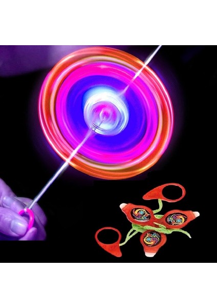 Vıp Renkli LED Işıklı Fırfır Kırmızı Fırfır Yeni Nesil Işıklı Oyuncak Red A Pull It To Top Spining
