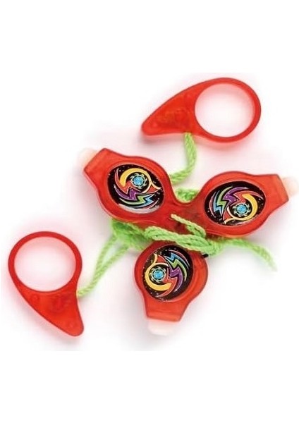 Vıp Renkli LED Işıklı Fırfır Kırmızı Fırfır Yeni Nesil Işıklı Oyuncak Red A Pull It To Top Spining fırsatları