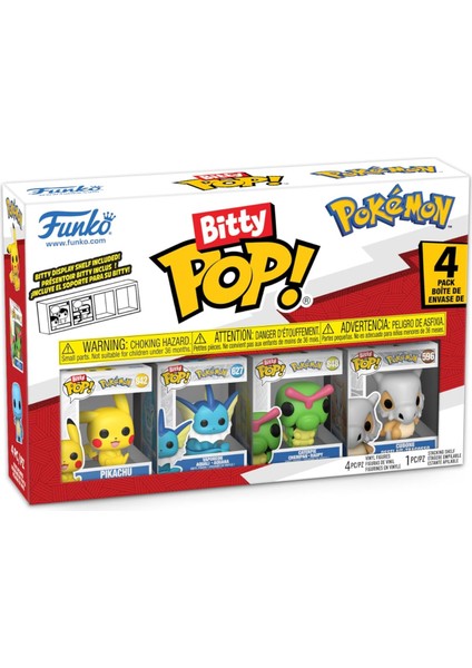 Bitty Pop: Pokemon- Pikachu 4'lü Paket