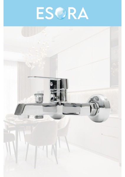 Lüx Krom Kare Banyo Bataryası Ağır Gövde 2 Yıl Garantili