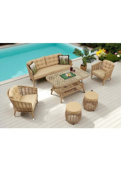 Rattan Bavyera Bahçe Balkon Takımı