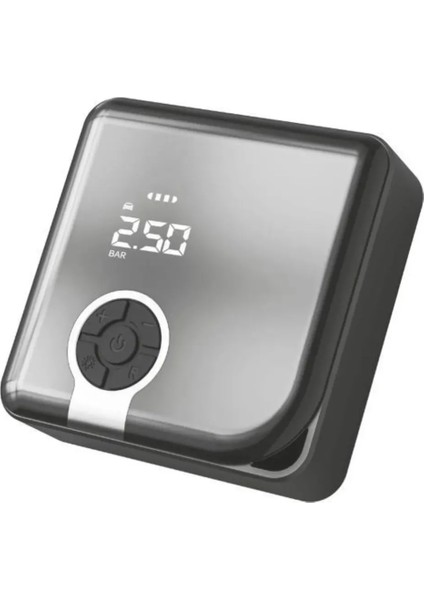 Taşınabilir Akıllı Dijital Ekranlı Araç Hava Kompresörü + Powerbank Siyah fiyatları