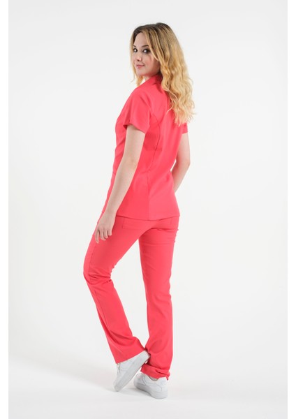 Asteria Kadın Fermuarlı Hemşire Doktor Üniforma Takım Scrubs Takım Hastane Forması fiyatları