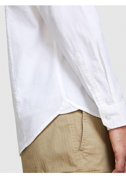 Sisley %100 Pamuk Slim Fit Oxford Gömlek Erkek Beyaz Gömlek - 324P5HHLSQ031 indirimleri