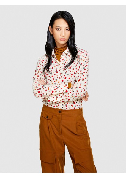 Sisley Desenli Regular Fit Gömlek Kadın Pembe Gömlek - 323A5D99LQFF7 fiyatları