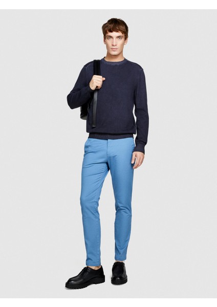 Sisley %100 Pamuk Soldurma Bisiklet Yaka Kazak Erkek Siyah Kazak - 324P1098S1032 modelleri