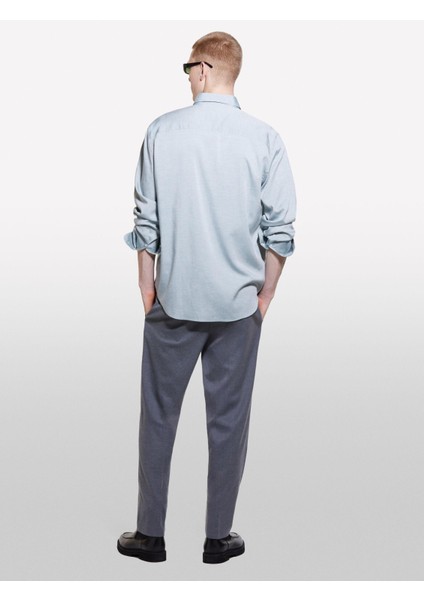 Sisley Liyosel ve Pamuk Karışımlı Normal Kesim Gömlek Erkek Mavi Gömlek - 324A5SEQSQ049 indirimleri